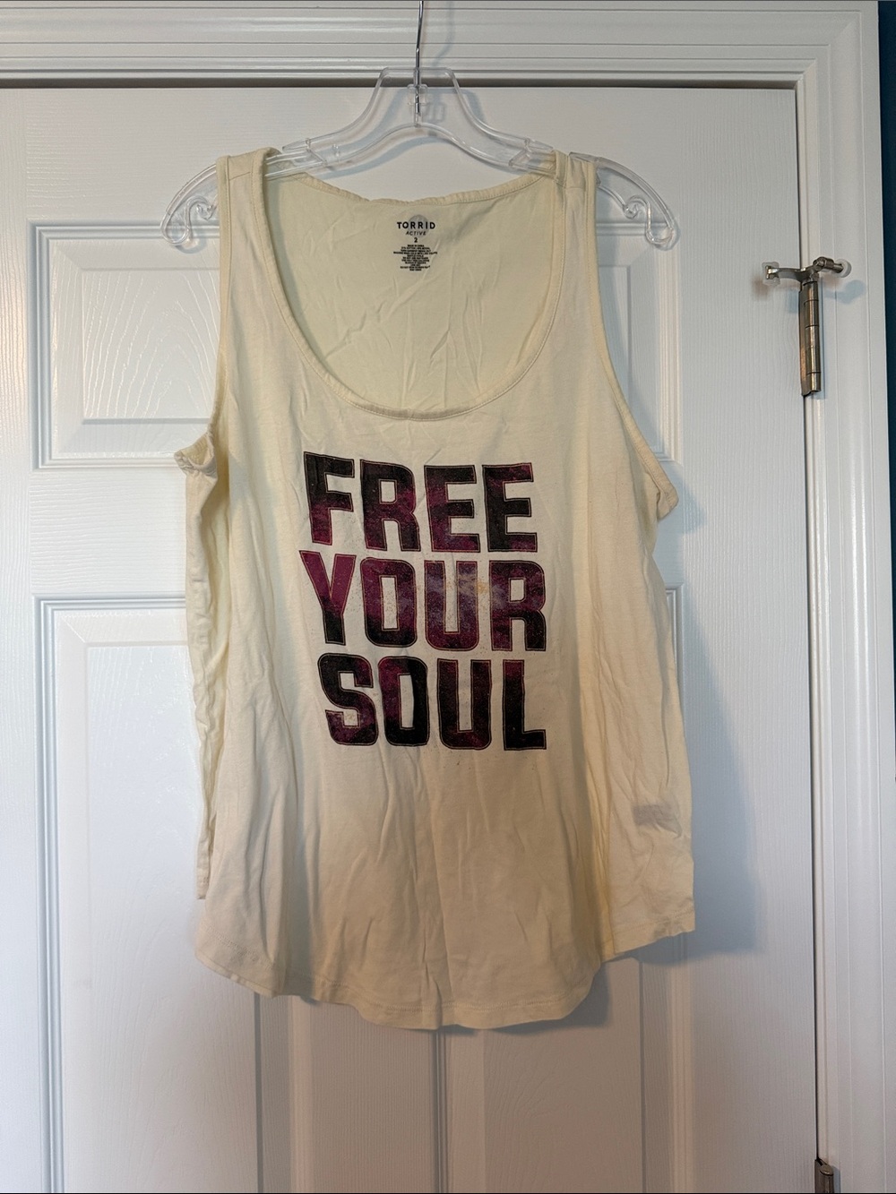 torrid Cream Graphic Tank